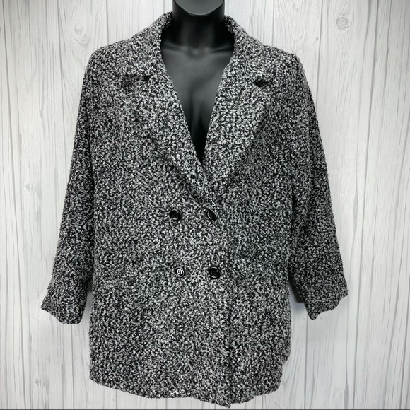 Ambiance Jackets & Blazers - Ambiance black and white coat size 2X